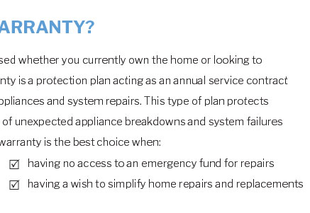 home warranty chelan